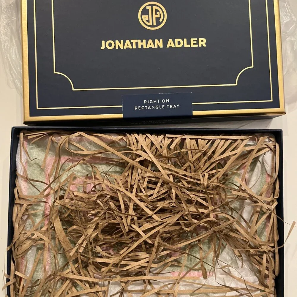 Jonathan Adler Right‎ On Rectangle Tray Deep Thoughts Porcelain Decor